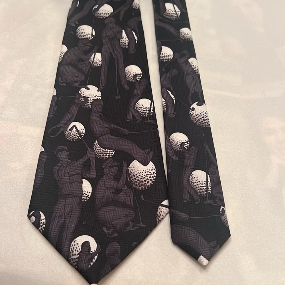 VTG Golf Necktie "Shadow-O-Rama" by Beans McGee